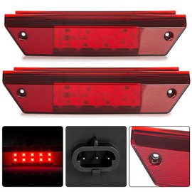 HECASA TailLight Lamp Compatible with 2009-2016 Polaris Ranger 500 700 800 900 Replacement for 2411099 Pair - 2 PC
