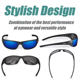 Duduma Sports Polarized Sunglasses for Men Women Baseball Cycling Golf Fishing Sun Glasses UV Blocking Tr8116