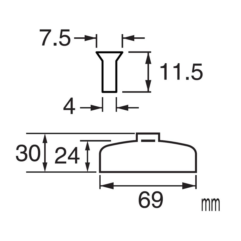 SANEI PH50-87-100 Drainage Parts with Screw and Nut Nominal 100