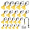 Jubilee Clips with Handle,20 PCS Jubilee Clips Assorted,Jubilee Clamp,Hose Clamps