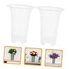 BESPORTBLE 4pcs Transparent Slotted Orchid Pots Breathable and Flower Containers