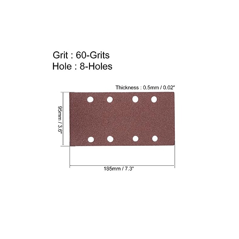sourcing map 60 Grit Sanding Sheet Sander Sandpaper Hook and