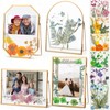 Yalikop 4 Pcs Double Glass Frame for Pressed Flowers Handmade