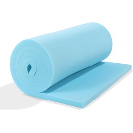 HOMBYS Upholstery Foam Memory, 1/4" Height 42" L x 24" W High Density Foam Padding Couch Cushion Support,Cut to Size Foam Furniture Replacement Pad for Sofa, Mattress Sag Support, (0.25" H, Blue)