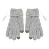 USB Heated Gloves Thicken Detachable Electronic Warming Knitted Gloves for