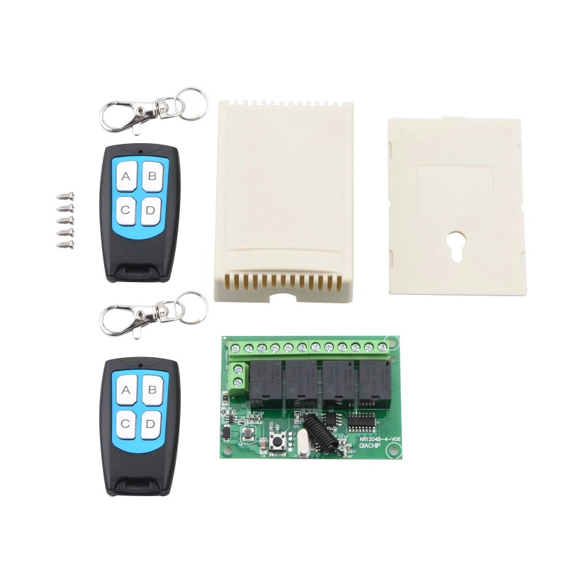universal Easy To Use DC 4-Channel 443MHz Wireless RF Remote