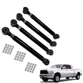BST BSSP Adjustable 1-6" Lift Front Upper Lower Control Arms Compatible with 1994-2009 Dodge Ram 1500 2500 3500 4x4 Tubular HD Suspension Control Arm Kit