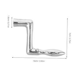 TEHAUX Table Lift Handle Stainless Steel Manual Crank for Adjustable Height Durable Elevator Lift Mechanism Parts for Rv Table User Friendly Design for Practical Use