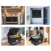 EXLIFBAG File Organizer, Fireproof File Box with Lids, Important Document