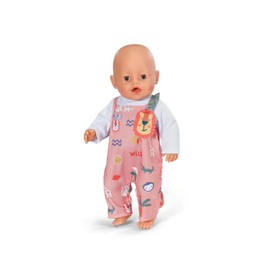 BABY born Tutina con maniche lunghe e motivi jungle - Accessori di alta qualità per bambole - Abbigliamento adatto per bambole di 43 cm