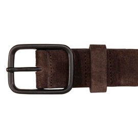 Lucky Brand Men's Distressed Suede Leather Belt - Brown - 44", Brown, 44"