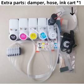 XP-15000 DTF CISS Continuous Ink Supply System with White Ink Stirrer, Damper, Timer Control - Compatible with XP-15000/XP-15010/XP-15080 - Without Chip