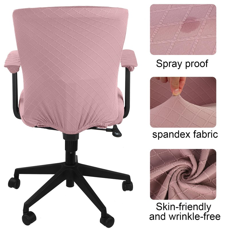 Tallew 4 Pcs Office Chair Covers Set Computer Universal Protective