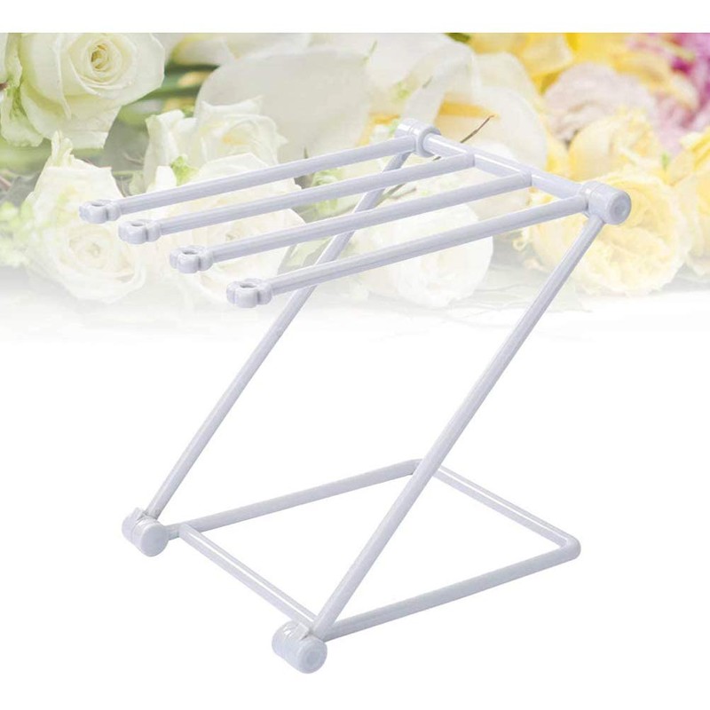 Worktop Towel Rack, Freestanding Towel Stand with Four Rails Vertical