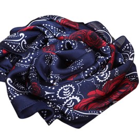FAIRYGATE Halstuch Damen Seide Bandana Kopftuch Damen Bandana Damen Glatter Seidenschal Damen Hijab Schals Hijab Quadratischer Schal Seidenhaarschmuck DA2110