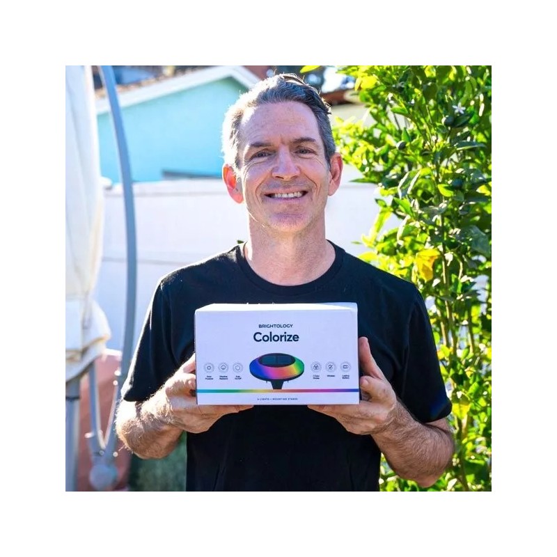 Brightology Colorize Solar Lights Color Change Ring Lights In-Ground 6