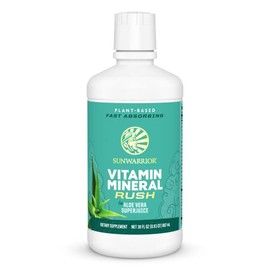 Sunwarrior Liquid Multivitamin Supplements & Minerals Vegan Plant-Based with Aloe Vera for Men and Women | Energy & Immune Support Gluten Sugar Dairy 