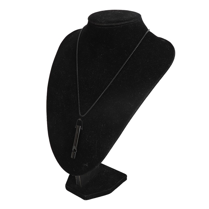 Whistle Pedant Necklace Reduce Anxiety Cylindrical Deep Breathing Stress Relief