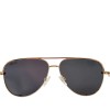 Quay Australia High Key Micro Sunglasses Medium Gold Polarized