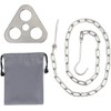 PWPAM Camping Tripod Board with Adjustable Chain for Suspending Pots