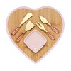 Paris Hilton Charcuterie Board and Serving Set, Bamboo Serving Board,