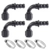 Taiidaues 10AN Push Lock Hose Fitting End 90 Degree Elbow