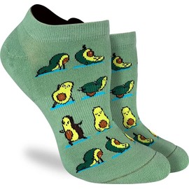Good Luck Sock Women's Avocado Yoga Ankle Socks, Adult