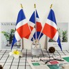 Newperlite Dominican Stick Flag Small Mini Hand Held Flags -