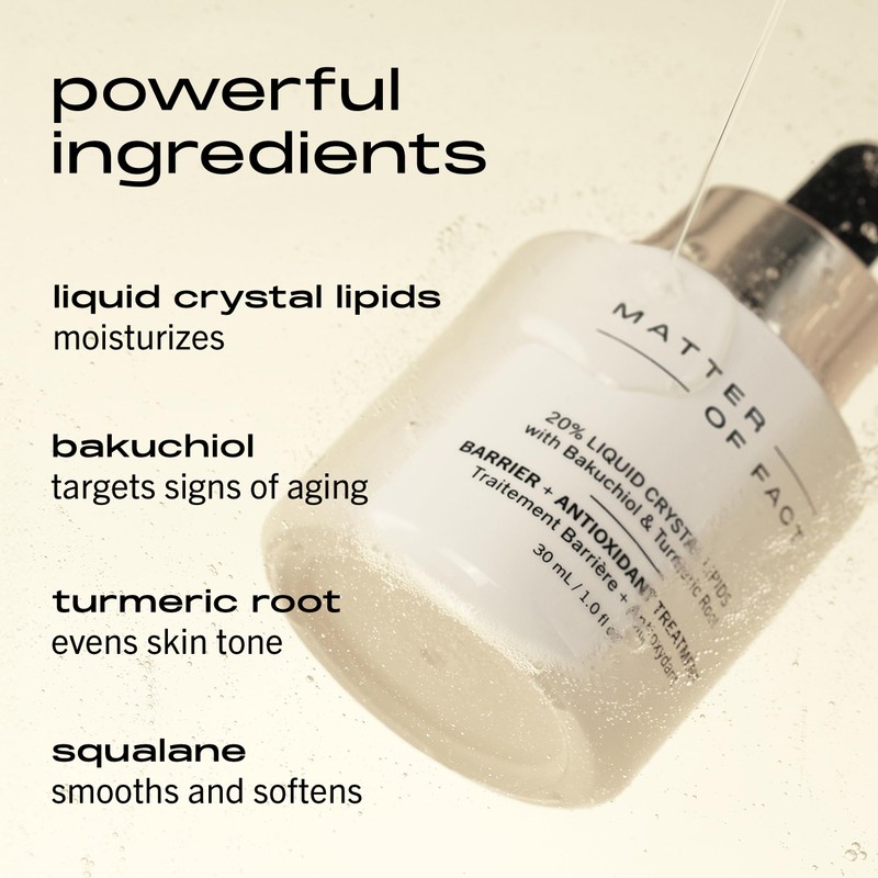 MATTER OF FACT Barrier + Antioxidant Treatment, Lipids, Bakuchiol &