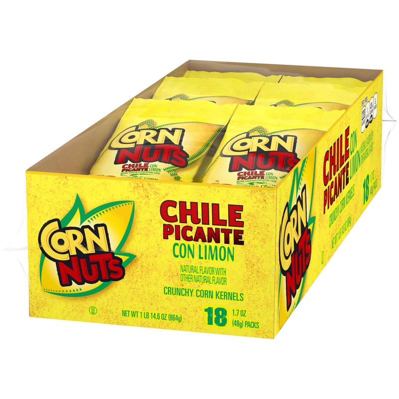 Corn Nuts Chile Picante con Limon Crunchy Corn Kernels (1.7