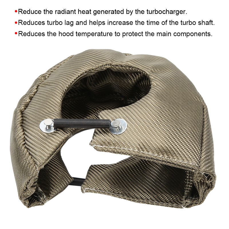 Turbo Engine Shield Cover Barrier Turbocharger Protective Cover WrapT6
