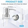 3Pcs Stainless Steel Soap Pump Replacement, Lotion Dispenser Pump Head