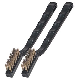 Warner Mini Wire Brush, Brass 2-Pack, 10024