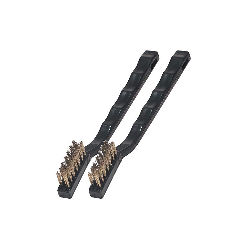 Warner Mini Wire Brush, Brass 2-Pack, 10024