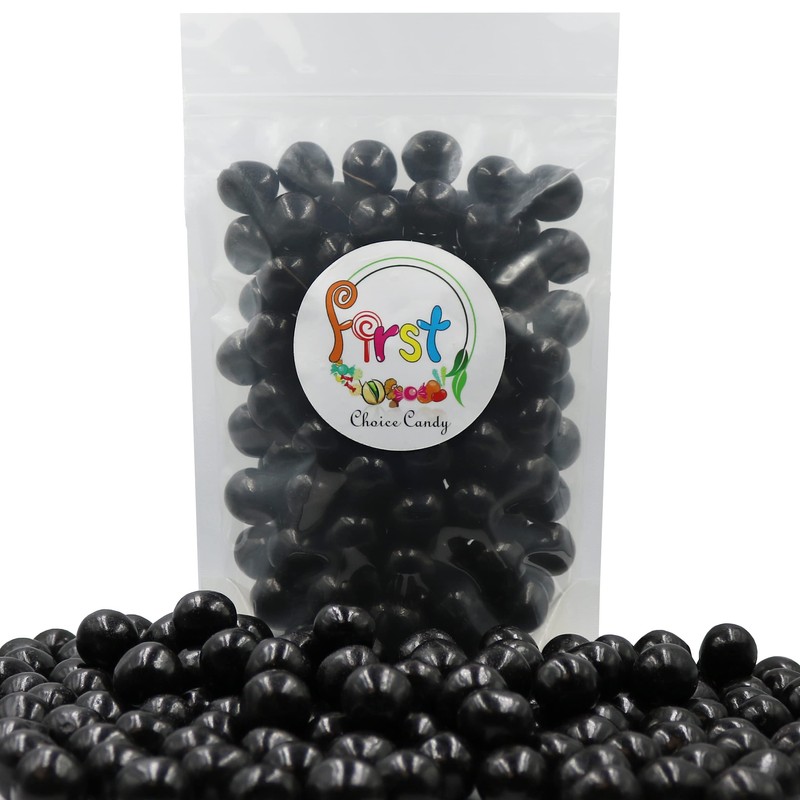 Sour Chewy Fruit Candy Balls (Black Cherry, 1 Pound)
