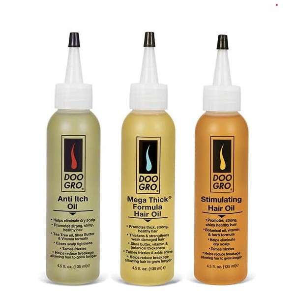 Doo Gro Stimulating, Mega Thick & Anti-Itch Oil Set -