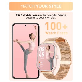 Unbranded Smart Watch For Women, Waterproof Fitness Tracker Smartwatch for Android iOS