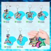 24 Pcs Mermaid Sequin Keychains Ocean Theme Kids Keychains Tropical