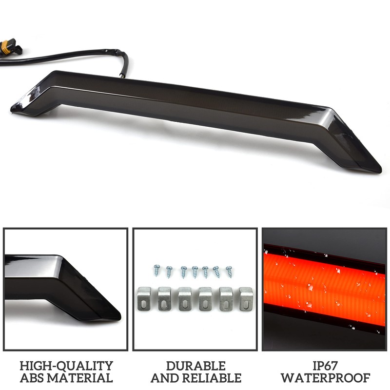 SAUTVS Center Tail Light 3rd Brake Stop Lamp for Polaris