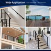 1 Pack 8FTx 2"x1" Aluminum Black Handrail with Self Drilling