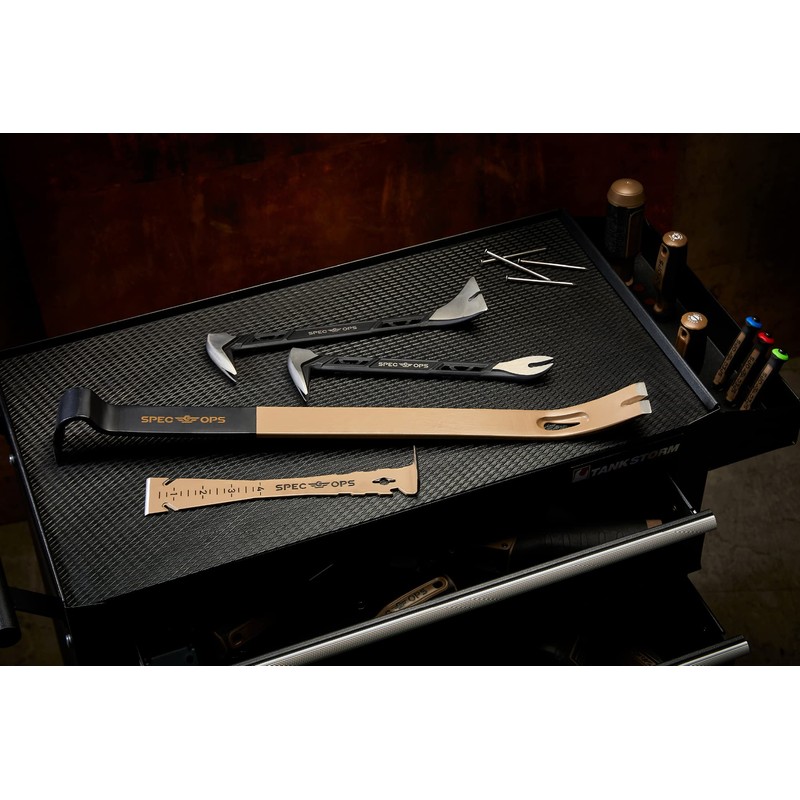 Spec Ops Tools 21" Flat Pry Bar Crowbar, Curved Rocker