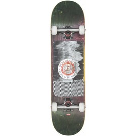 GLOBE Skateboards G2 in Flames Street Complete Skateboard, Holo/Tsunami