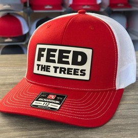 Georgia Baseball Feed the Trees Richardson 112 SnapBack Hat - Color: Red/White