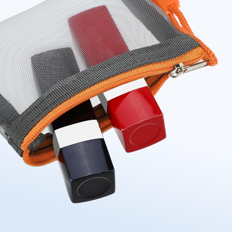 VOCOSTE Mini Zipper Mesh Bag Mesh Zipper Bag Storage Pouch