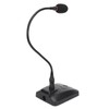 Gooseneck Condenser Microphone Flexible 6.35mm Wired Desktop Microphone for Broadcasting