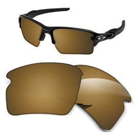 1.5MM Replacement Lenses Compatible With Oakley Flak 2.0 XL OO9188 Sunglasses, Anti-Scratch and Impact Resistant - Bronze Polarized