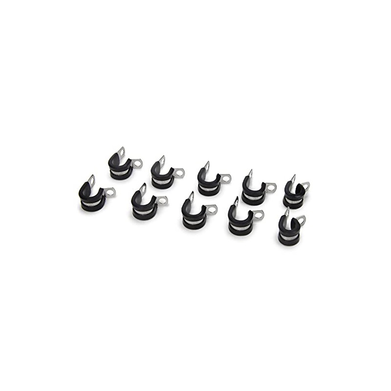 Edelbrock CUSHION CLAMPS (# 6 HOSE), Silver