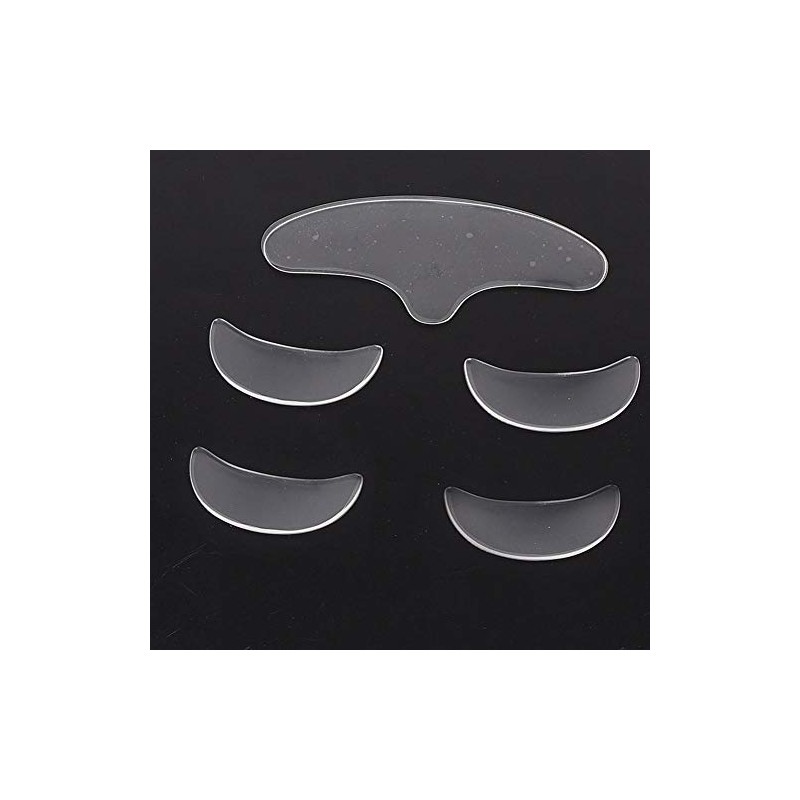 YUYTE Parches de Silicona para Arrugas, 5 Piezas Almohadilla Facial