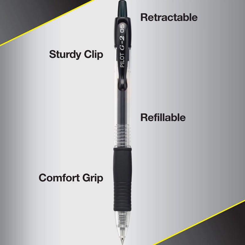Pilot G2 Premium Gel Roller Pens, Extra Fine Point 0.5