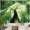 Skcess Tapestry Forest Nature Wall Towel Green Wall Tapestry Landscape